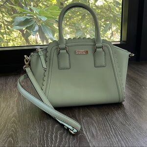 Kate Spade Green Satchel Bag with Adjustable Strap & Dust Bag